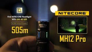 NITECORE MH12 Pro - Long throw flashlight with UHi LED technology - Type-C charging & 3300 lumens