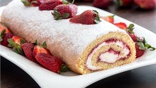 Strawberry Swiss Roll Recipe