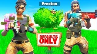 SNEAKING into a DEFAULT ONLY Fortnite Server...