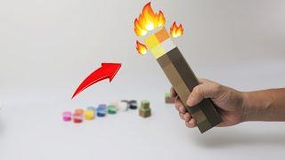 DIY Minecraft Torch Light | Real Life Minecraft | DAO craft