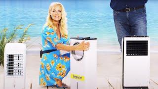 Anne-Kathrin Kosch zeigt noch lieferbare Luftkühler im Juli 2021 bei PEARL TV