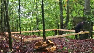 Man Builds Amazing WOOD CABIN in the Middle of the Forest | Start to Finish by @Ferincishin