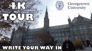 Georgetown University Tour [4K] + Admissions Tips #georgetown #collegetour #collegeadmissions