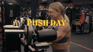 FULL PUSH DAY & POSING IN BRAZIL - IFBB FIGURE PRO