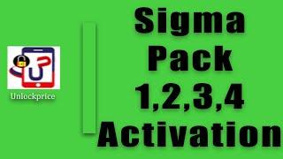 Sigma Pack 1,2,3,4 Activation #unlockprice