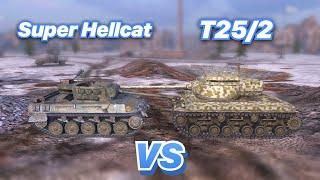 НА ЗАБИВ#98 | Американские ПТ-САУ | Super Hellcat vs T25/2 | WoT Blitz | Zlobina Liza