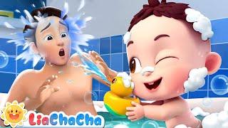 Bath Song | Let's Take a Bath | Fun Bath Time Song | LiaChaCha Nursery Rhymes & Baby Songs