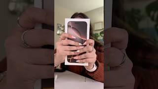 UNBOXING MY IPHONE 16 PRO MAX IN DESERT TITANIUM #youtubeshorts #iphone16promax #shorts