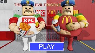 KFC BARRY Vs MCDONALDS BARRY in BARRY'S PRISON RUN! New Scary Obby (#Roblox)