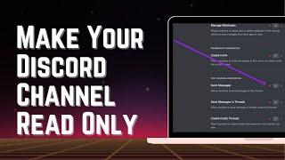 How to Make your Discord Channel Read Only | 2024 New Update