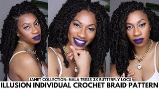 Looks like individuals| My Invisible Crochet braid pattern ft Nala tress Butterfly Locs BEAUTY DEPOT