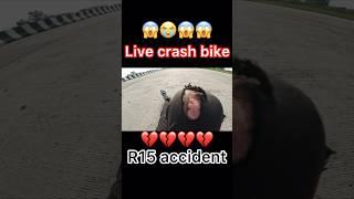 live crash myr15v3 bike  #viralshort #viralyoutube #video  #motovlog #akshat #Garg #delhi