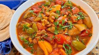 Iranian Vegetable Stew (Khoresht O Giahee) - Cooking with Yousef