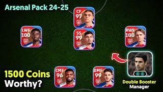 Let's Pack New ARSENAL CLUB PACKS | Free Double Booster Manager  eFootball 25