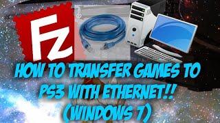 How to transfer ps3 games to ps3 with ethernet on HEN (Windows 7)