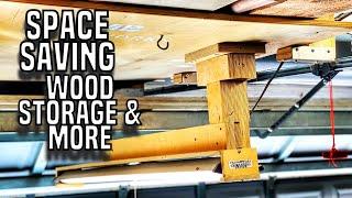 Space Saving Wood Storage Solution with a Dual Purpose | A Glimpse Inside How To