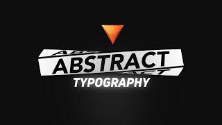 ABSTRACT Typography Title Effect - Hitfilm Express Tutorial