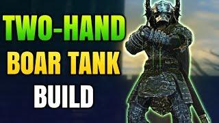 Dark Souls Remastered  - Two-hand Boar Tank (PvP/PvE) - OP Level 60 Invasion Tank Build