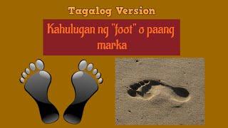 Kahulugan ng Foot o Paa Bilang Yamashita Treasure na Marka