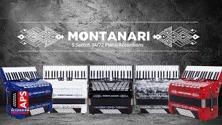 El Nuevo Montanari Acordeon de Piano - 5 Switches