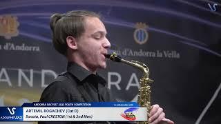 Artemii Bogachev plays Sonata, Paul CRESTON (1st -2nd) and Capricho №3, David SALLERAS