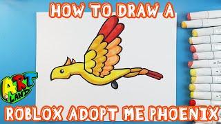 How to Draw a ROBLOX ADOPT ME PHOENIX