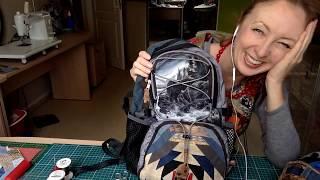 Лоскутный эфир 141. Как собрать рюкзак с лоскутным рисунком?