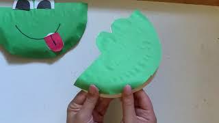 Frog Craft!- Construction Paper and Paper Plate