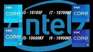 i3-10105F vs i5-10600KF vs i7-10700KF vs i9-10900KF 10th Gen Desktop Processor l Spec Comparison