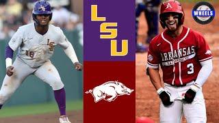 #15 LSU vs #6 Arkansas Highlights (Game 2) | 2022 College Baseball Highlights