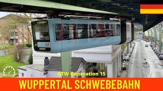 Cab Ride Schwebebahn Suspension Railway - Wuppertal (Germany) train driver's view in 4K