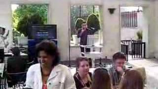 Augusto Cabrera in Karaoke in US Embassy in Madrid