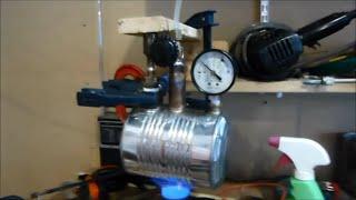 Running My Homemade Steam Engine on Live Steam From My New Homemade Boiler