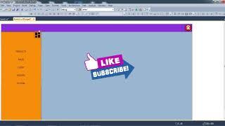 Modern Flat form with Animated Sliding Menu ,C# WinForm | CoderBaba