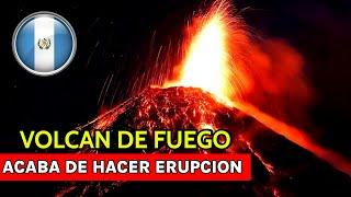 MINUTES AGO, VOLCANO DE FUEGO EXPLODES IN GUATEMALA, A LOUD NOISE IS HEARD, POPULATION ON ALERT