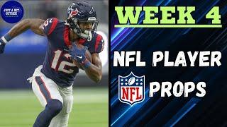 NFL Week 4 Player Props & Anytime TD Bets!