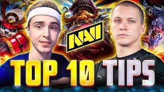 TOP 10 Tips & Tricks in Mobile Legends (NAVI Guide)