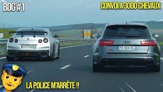 CONVOI A 3000 CHEVAUX !! LA POLICE M'ARRÊTE... ‍️(Bruleur de gomme) #1