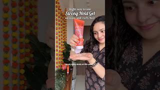 Curly Hair Routine using STRONG HOLD GEL for long lasting curls (How to use gel on wavy curly hair)