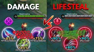 Paquito Damage Build vs Paquito Lifesteal Build