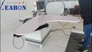 Straight and Curved Line PVC Edge Banding Machine With Supporting Arm for Big Panel.