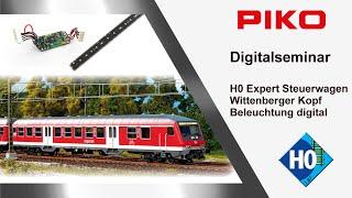 PIKO [D104] Digitalseminar Digitalisierung und Beleuchtung H0 Expert Steuerwagen Wittenberger Kopf