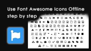 How To Use Font Awesome Icons Offline - 2021