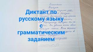 Диктант по русскому языку с грамматическим заданием