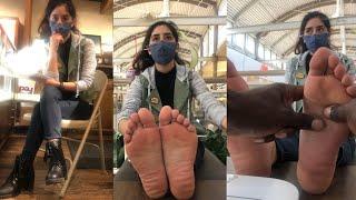 Boot & Sock Removal w/ Reflexology Lesson at The Mall (SNIPPET PREVIEW)
