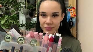 АСМР: Мои помады и блески для губ. Часть 1. Maybelline, Avon, Soda, Divage, Stellary