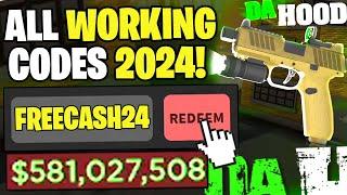 *NEW* ALL WORKING CODES FOR DA HOOD IN 2024! ROBLOX DA HOOD CODES