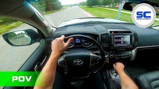 Toyota Land Cruiser 200 V8 4.5 D-4D 235PS POV Test Drive on ROAD