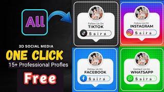 How To Make Social Media Profile | Profile Photo Editing | profile picture template #profilepicture