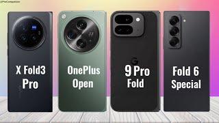 VIVO X Fold 3 Pro vs OnePlus Open vs Google Pixel 9 Pro Fold vs Galaxy Z Fold 6 Special Edition